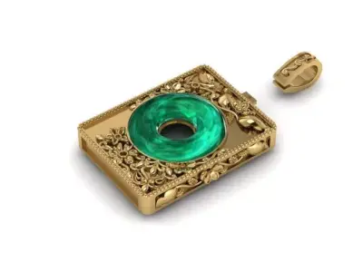 vintage locket  3D print model