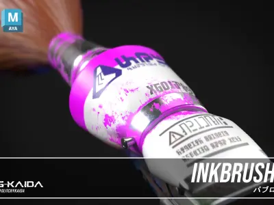 Prop - Weapon - Inkbrush 3D model