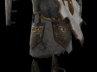 Armor Low-poly 3D model purchase