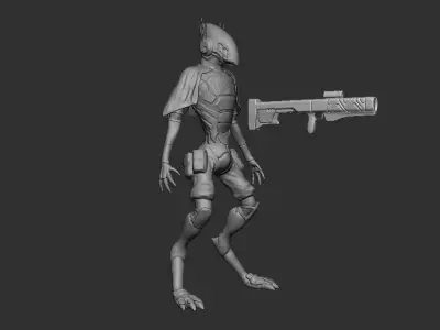 Space solider 3D model 3D model