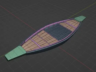 Bangladeshi boat 3D model