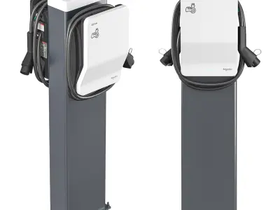 Charging station EVlink Wallbox 3D model