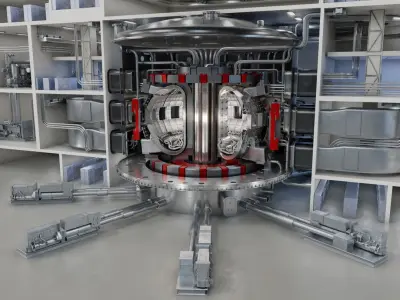 ITER thermonuclear reactor 3D model purchase
