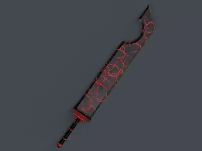 Sci-Fi Sword V1 - 04 Low-poly 3D model