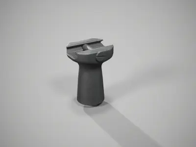 Knight arms foregrip frontgip low poly 3d model Free low-poly 3D model