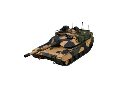 M1A2 Abrams SEP v3 Tank Low Poly Modern Battle Tank Low-poly 3D model