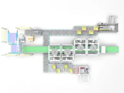 3D Design of Automatic Paper Box Filling and Opening Machine 3D model
