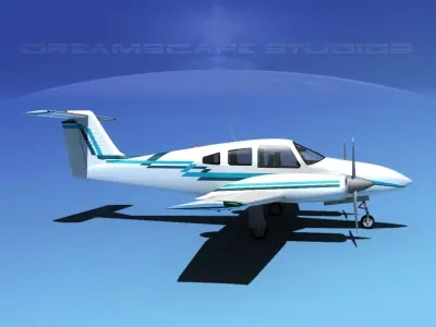 Piper PA-44-180 Seminole V16 3D model