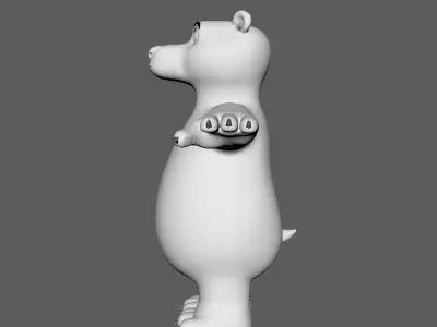 Bear Base - cartoon Free low-poly 3D model