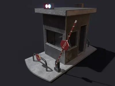 Barrier Gate 3D model