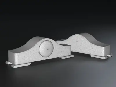 Antique Clock 3D model buy