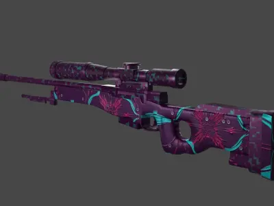 AWM skin animation Free low-poly 3D model