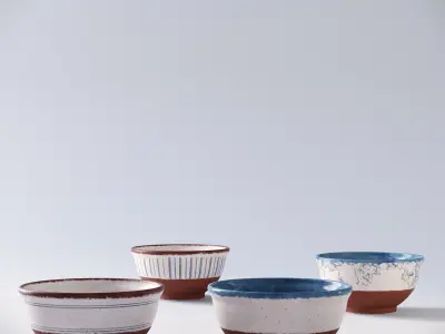 Ceramic bowls 3D model