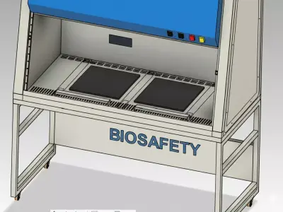 Biosafety Cabinet 6ft Vertical Laminar Flow  3D model