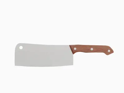 Meat Cleaver B 01 Low-poly 3D model