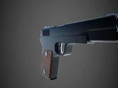 Weapon Colt 1911 Low-poly 3D model