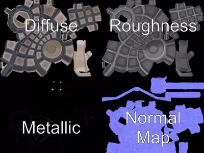 Grenade Model Pack  Detailed Modular Design Low-poly 3D model