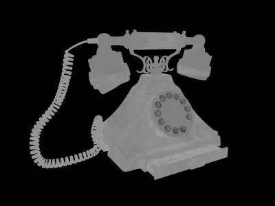 3D Low-poly Retro Decorative Phone 1938 The Royal Victor Duke  Low-poly 3D model