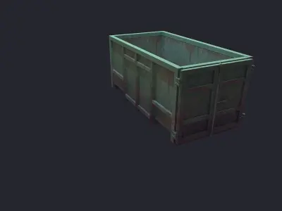 Container Dump Low-poly 3D model