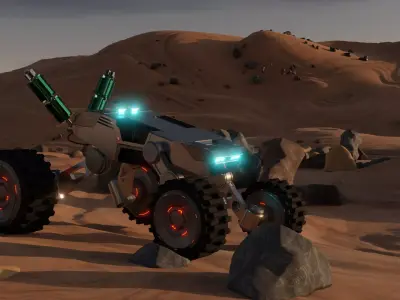 Sci-Fi Rover Free 3D model