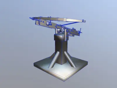 Medieval Siege Ballista Low-poly 3D model
