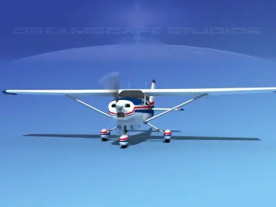 Cessna 172 Skyhawk 1976 V01 3D model