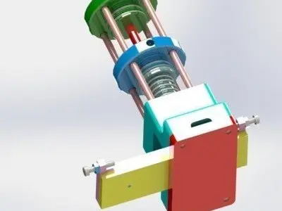 Presser mechanical device Free 3D model