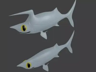 Falcatus shark Free 3D print model