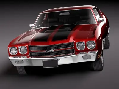 Chevrolet Chevelle 1970 3D model buy