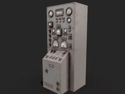 Factory Control Panels  Low-poly 3D model