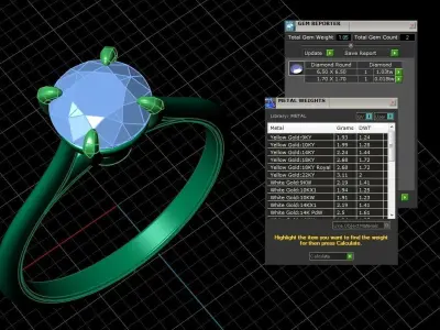 Engagment Jewelry Ring 215 3D print model