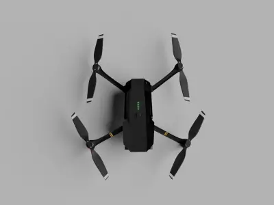 Drone Low-poly 3D model purchase