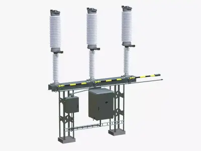 Disconnector 72 kW  Low-poly 3D model