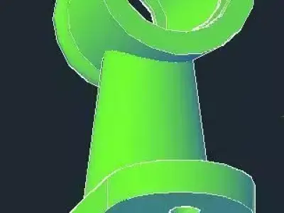 Conical shaft holder 3D Free 3D model