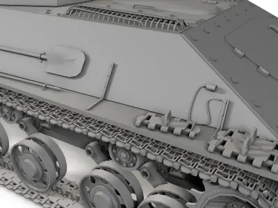T-50 Soviet light Tank 3D model