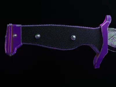 Bowie Knife CSGO Skin Free low-poly 3D model