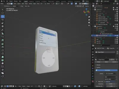 Ipod classic Low-poly 3D model