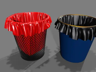 garbage can 3D model purchase