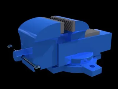 BENCH- MOUNTED VICE 3D model