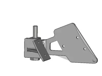 Smoke Box Hinge 1Scale Live Steam 3D Steel Print 3D print model
