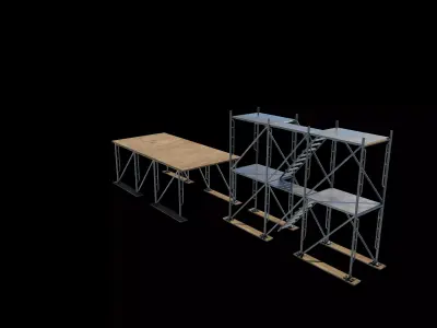 scaffold scaffolding tower 3D model