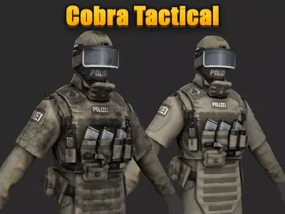 Austrian Cobra Military Uniform Clean Dirty Versions  Complete  3D Model Pack
