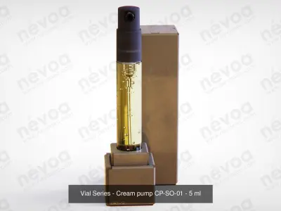 Vial Series - Mist sprayer - Cream pump - 5 ml 3D Model Pack