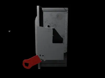 Siemens Safety Switch Box Low-poly 3D model