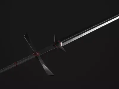 Dragon Slayers Two-Handed Sword Low-poly 3D model