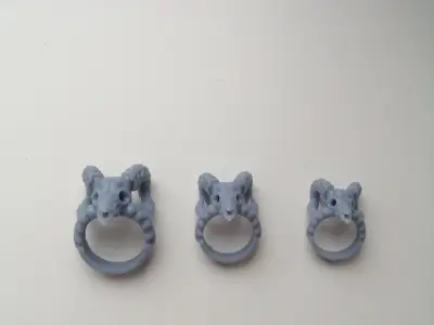 Ram skull ring 3D print model