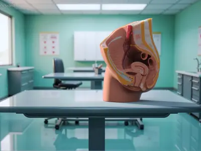 Medical Model Female Pelvic Anatomy Cross Section 3D model