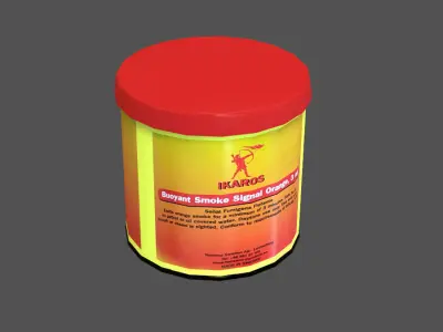 Signal Flares and etc Low-poly 3D model