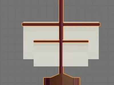 Hulk Ship Low-poly 3D model