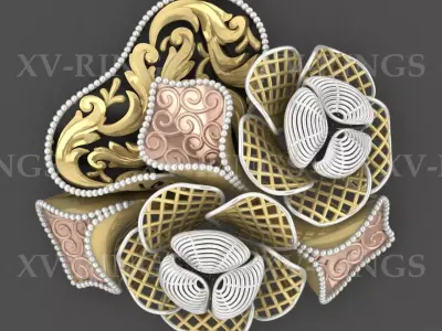 NEW TURKISH RING XV-09 3D print model